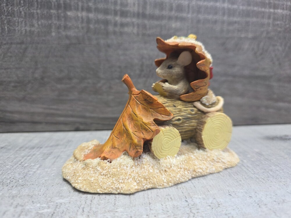 Charming Tails Christmas Village Snow Plow Xmas Mouse Figurine Dean Griff 203.4